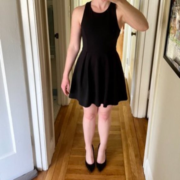 Lulu's Cutout and About Black Skater Dress - Picture 5 of 7